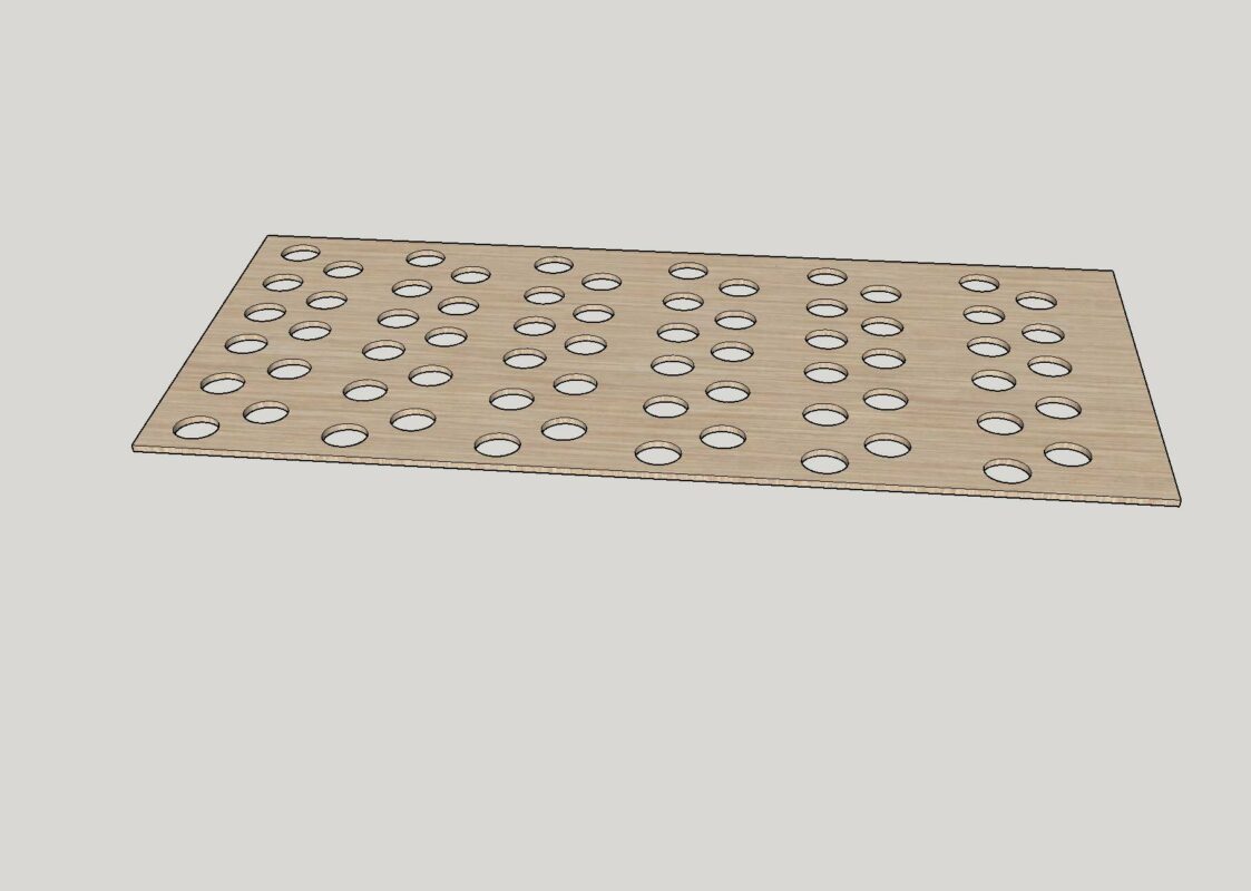 Van bed plans for platform DIY bed - preparing plywood sheet for the bed top