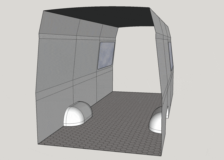 Gif animation - how to build camper van platform bed using our van bed plans